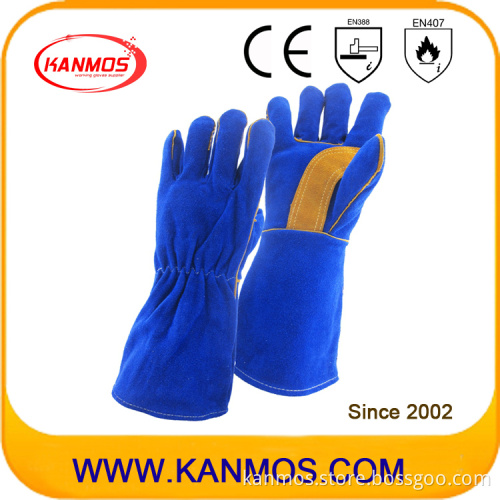 Cow Split Leather Safety Welding Work Gloves (11115)